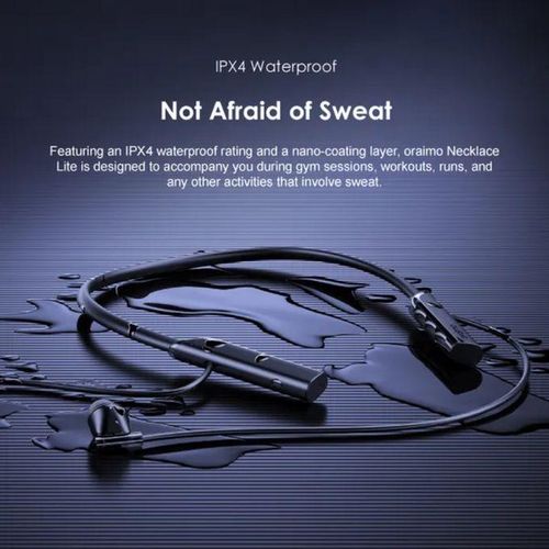 Oraimo Havy Bass Necklace Lite Call Vibration Wireless Headphones. has an incredible sound system with a superb bass .can wirhstand power for a long period of time upto one week standby.comfortable