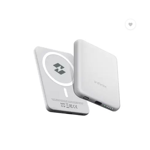 ORIGINAL Infinix Fast Wireless MagPower Power Bank. Can charge upto 4 phones . can withstand power for a long period of time upto one week standby.compatible with all wireless phones