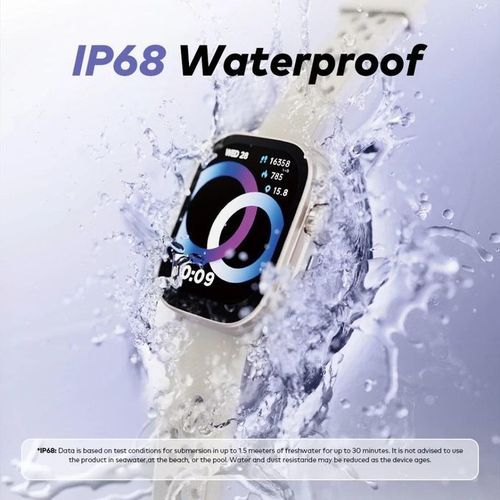 Itel 2.01" ISW-L1 Lux HD+ Scratch & Water Proof Smart Watch - can withstand power for a long period of time upto 30 days standby. has got active clear BT call.