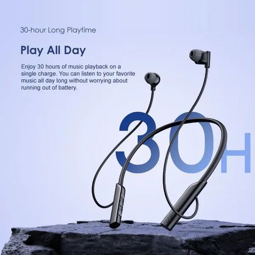 Oraimo Premium Necklace Lite Wireless Bluetooth Headphones – 30-Hour Playtime, HavyBass™ Sound, Call Vibration Alerts, Noise Cancellation, and IPX4 Waterproof.Has got an incredible bass system