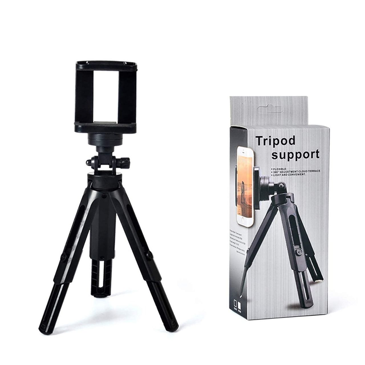 Strong tripod support . can hold a phone for a long period of time . flexible and portable. can be assembled and dissassemble