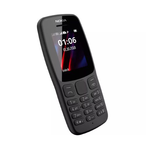 ORIGINAL Nokia 106 Mobile Phones, 1.8" Dual SIM Cards Cell Phone 800 MAh Removable Battery Cheap Durable Classic Feature Phone For Basic Communication