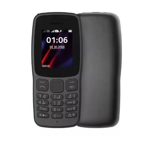 ORIGINAL Nokia 106 Mobile Phones, 1.8" Dual SIM Cards Cell Phone 800 MAh Removable Battery Cheap Durable Classic Feature Phone For Basic Communication