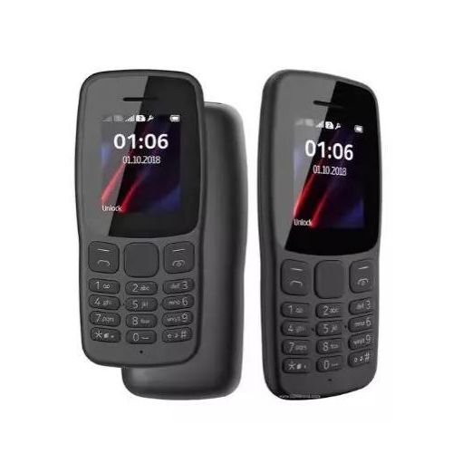 ORIGINAL Nokia 106 Mobile Phones, 1.8" Dual SIM Cards Cell Phone 800 MAh Removable Battery Cheap Durable Classic Feature Phone For Basic Communication