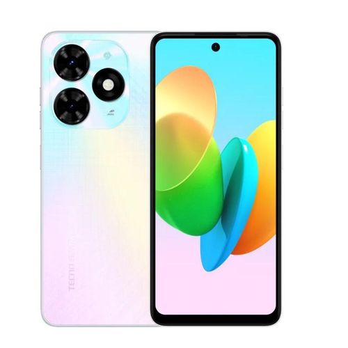 Tecno POP 8 6.6" - 64GB ROM + Up to 6 GB RAM - Android 13, Dual sim, 5000mAh- Dual Speaker - can withstand power for a long time upto 5 days standby.has a clear back camera anda selfie