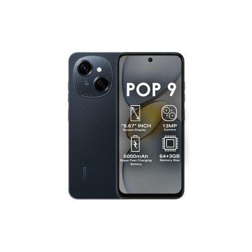 Tecno POP 9 120Hz 6.67" 64GB ROM+3GB RAM*(+3GB RAM Extended)4G _5000mAh, Infrared Remote Control- Black (1YR WRTY) .can withstand power for a long period of time upto 5 days standby.has a clear camera