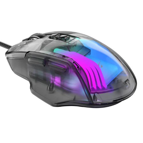NEW PRODUCT🔥;
Havit Gamenote MS1011SE transparent programmable 1.5m wired gaming mouse.Easy to use and operate.flexible in gaming