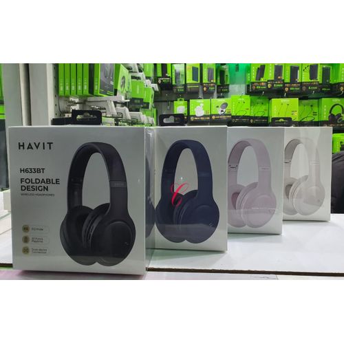 Havit H633BT Foldable Wireless Bluetooth Headphones – Compact, Stylish & Rich Sound –can wuthstand power for a long period of time upto 5 days standby.has a superb bass