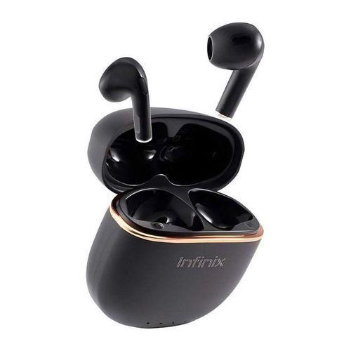 Infinix Buds Lite XE23 Active Vocal Clear Earbuds -has an incredible bass system .can withstand power for a long time upto 5 days  standby.