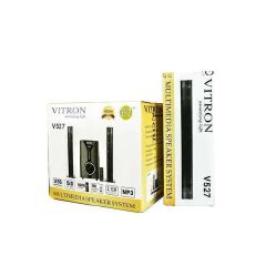 Vitron V- 527 2.1CH Multimedia Bluetooth Woofer Speaker System Subwoofer Soundbar BT/USB/SD/FM Subwoofer Home Audilo System Soundbar With Remote Control 9000W V527 Black 9000W V527