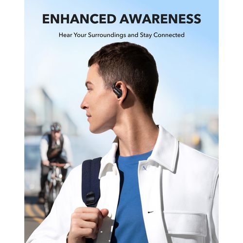 Anker Soundcore V30i Open-Ear Headphones, Ultra-Comfort, Lightweight Design, Snug Fit, Ergonomic Ear Hooks, Robust Bass, 36H Playtime, Bluetooth 5.3, App Control, Clear Calls, Wireless Earbuds