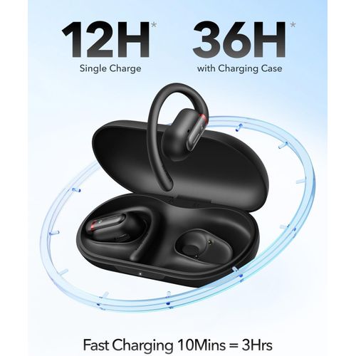 Anker Soundcore V30i Open-Ear Headphones, Ultra-Comfort, Lightweight Design, Snug Fit, Ergonomic Ear Hooks, Robust Bass, 36H Playtime, Bluetooth 5.3, App Control, Clear Calls, Wireless Earbuds