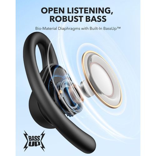 Anker Soundcore V30i Open-Ear Headphones, Ultra-Comfort, Lightweight Design, Snug Fit, Ergonomic Ear Hooks, Robust Bass, 36H Playtime, Bluetooth 5.3, App Control, Clear Calls, Wireless Earbuds