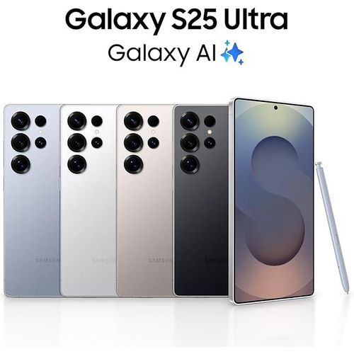 Samsung Galaxy S25 Ultra Cell Phone, 256GB, AI Smartphone, Unlocked Android, AI Camera, Fast Processor, Long Battery Life, 2025, Titanium Silverblue
