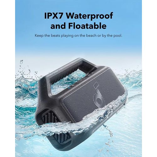 Anker Soundcore Boom 2 Speaker 80W Has a superb bass system and a better volume output. Can withstand power for a long period of time upto one week standby.