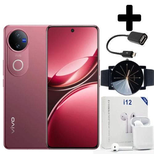 New Arrival Brand New Smart Phone,vivo V50 5G - 6.77" - 12RAM + 512GB (Dual SIM) Zeiss optics, Battery 6000mA Fast charging 90W, Fingerprint Sensors 2YRS WRTY- Satin Black Official Store