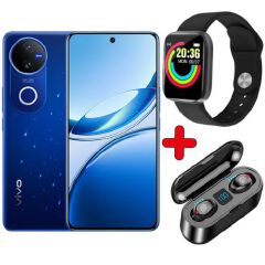 New Arrival Brand New Smart Phone,vivo V50 5G - 6.77" - 12RAM + 512GB (Dual SIM) Zeiss optics, Battery 6000mA Fast charging 90W, Fingerprint Sensors 2YRS WRTY- Satin Black Official Store