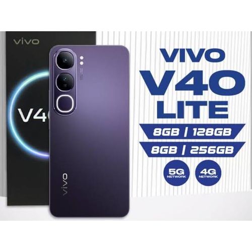 Vivo BRAND NEW V40 Lite 256GB ROM + 16GB (8GB + 8GB) RAM 4G (Dual SIM) - 5000mAh 6.67' AMOLED screen 120HZ refresh rate 50MP+ CAMERA smart phones