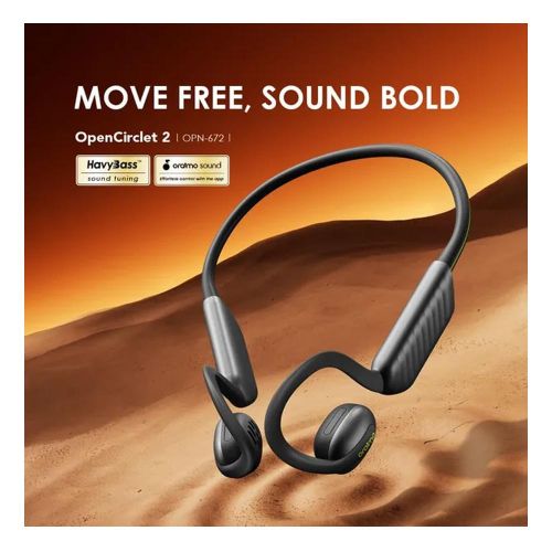Oraimo OpenCirclet 2 IPX5 Open-Ear Headphones - Step Tracking & Heavy3ass™ Bass (Model OPIN-02) has a deeper and incredible sound output with superb bass and treble
