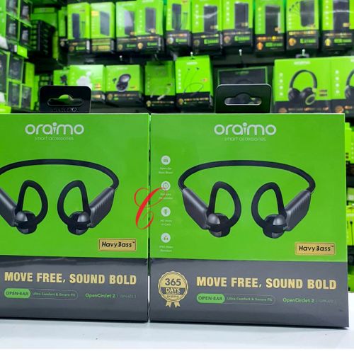 Oraimo OpenCirclet 2 IPX5 Open-Ear Headphones - Step Tracking & Heavy3ass™ Bass (Model OPIN-02) has a deeper and incredible sound output with superb bass and treble