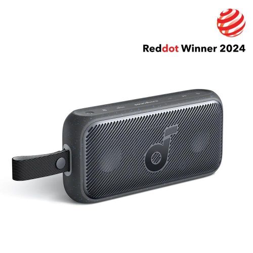 Anker Soundcore Motion 300 Wireless Hi-Res Portable Speaker -Has an incredible sound system with a superb bass and treble. can withstand power for a long period of time upto 13 hours of play