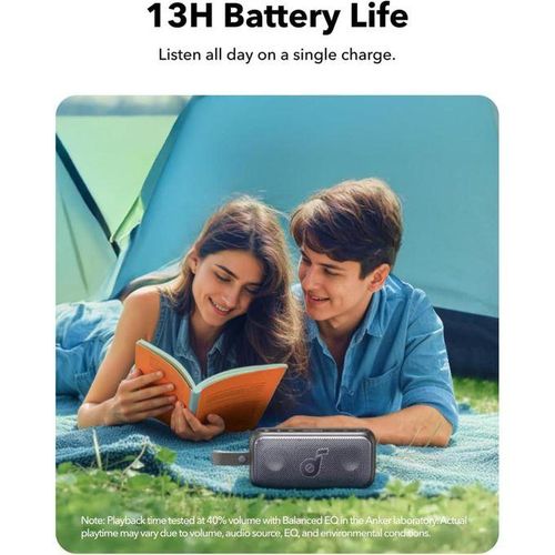 Anker Soundcore Motion 300 Wireless Hi-Res Portable Speaker -Has an incredible sound system with a superb bass and treble. can withstand power for a long period of time upto 13 hours of play