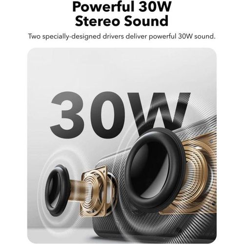 Anker Soundcore Motion 300 Wireless Hi-Res Portable Speaker -Has an incredible sound system with a superb bass and treble. can withstand power for a long period of time upto 13 hours of play