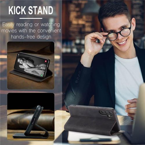 Caseme Galaxy A35 Case,Leather Wallet Case Classic Design with Card Slot and Magnetic Closure Flip Fold Case for Samsung Galaxy A35 5G