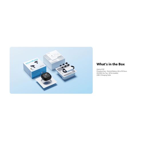 Anker soundcore Liberty 4 NC Wireless Earbuds, 98.5% Noise Reduction.Anker Soundcore Liberty 4 NC Noise Cancelling True Wireless Earbuds - Bluetooth 5.3 - Long Battery Life - IPX4, 1 Year WARRANTY