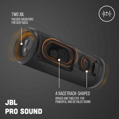 Jbl Flip 6 Original Portable Bluetooth Speaker, Powerful Sound And Deep Bass, IPX7 Waterproof, 12 Hours Of Playtime, Party Boost For Multiple Speaker Pairing For Home, Outdoor And Travel (Black)