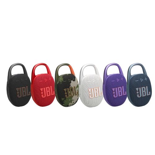 ORIGINAL JBL Clip 5 - Ultra-Portable, Waterproof & Dustproof Bluetooth Speaker, Big Pro Sound With Punchy Bass, Integrated Carabiner, Up To 12 Hours Of Play, Made In Part With Recycled Materials.