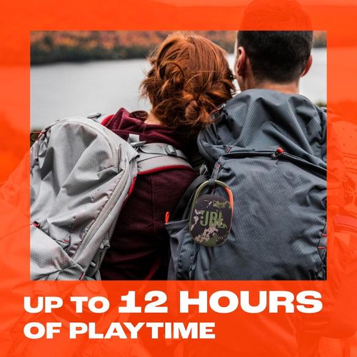 ORIGINAL JBL Clip 5 - Ultra-Portable, Waterproof & Dustproof Bluetooth Speaker, Big Pro Sound With Punchy Bass, Integrated Carabiner, Up To 12 Hours Of Play, Made In Part With Recycled Materials.