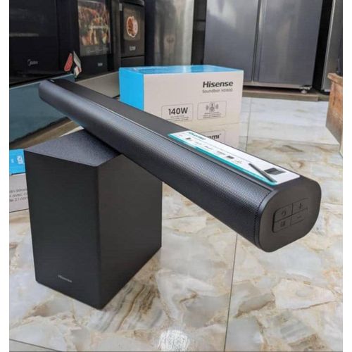 (SPECIAL OFFER) ORIGINAL Hisense Soundbar 140Watts 2.1 Channel HS1800 2 Years Warranty.HAS AN INCREDIBLE SOUND SYSTEM AND A BETTER VOLUME OUTPUT WITH SUPERB BASS SYSTEM .