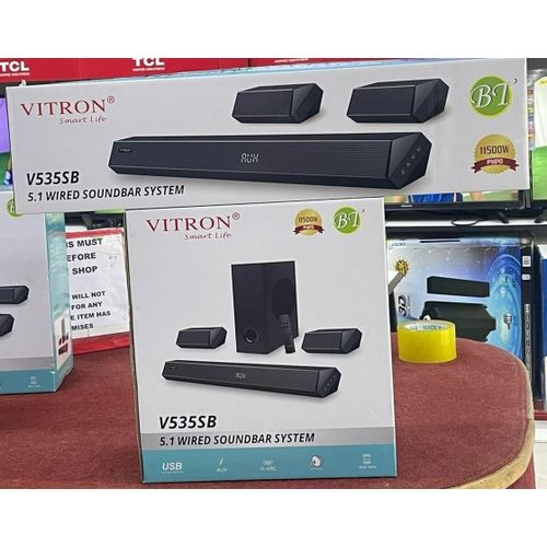 New In‼️🤩 Experience Sound Like Never Before! Introducing the Vitron V535SB Soundbar — a powerful 5.1 Channel home theater system built to turn your living room into a cinema! 🎬🔥 🎶 11,500W PMPO