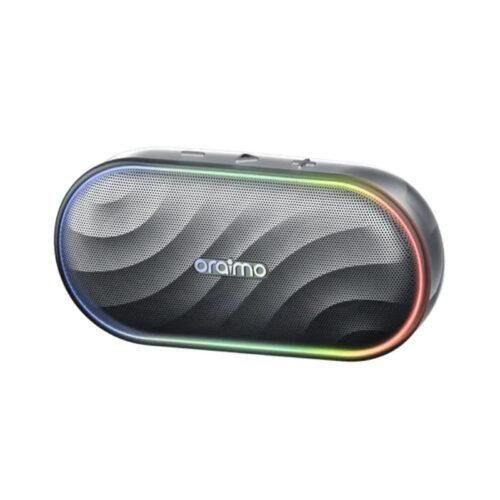 LIMITED OFFER!! Oraimo SpaceBox Bluetooth Speaker -8W, FM/USB/TF/AUX Support, Powerful Booming Bass, Personalized Light Show, PlaytimeBoost Mode, Custom EQ Settings