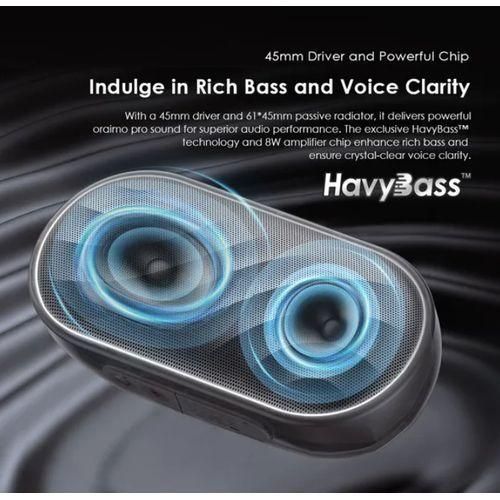 LIMITED OFFER!! Oraimo SpaceBox Bluetooth Speaker -8W, FM/USB/TF/AUX Support, Powerful Booming Bass, Personalized Light Show, PlaytimeBoost Mode, Custom EQ Settings