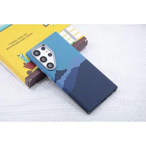 Luxo Carbon Fibre Tribal Magnetic Case With MagSafe For Samsung Galaxy S22 Ultra – Stylish, Durable, And Ultra-Protective Design