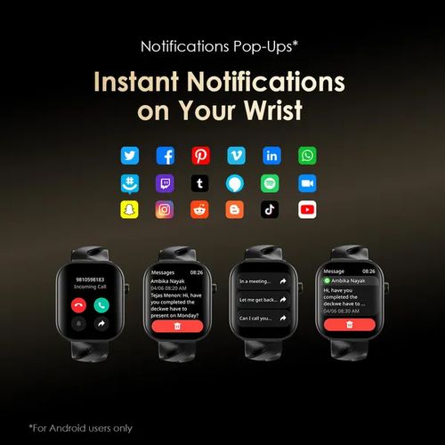 Oraimo OSW-811H Watch Pro AM 1.85 AMOLED IP68 Smart Watch. can withstand battery upto 14 days standby of usage. manages all calls and notifications and exercise features