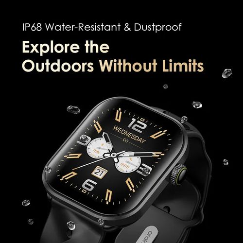 Oraimo OSW-811H Watch Pro AM 1.85 AMOLED IP68 Smart Watch. can withstand battery upto 14 days standby of usage. manages all calls and notifications and exercise features