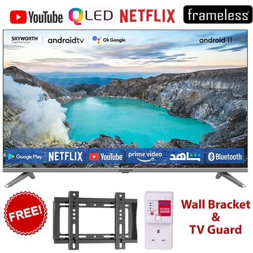 Skyworth 55" 4K QLED 2022 LATEST GOOGLE TV,VOICE CONTROL,QUANTUM DOT,FRAMELESS-55G3B