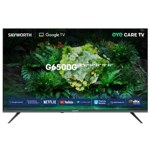 Skyworth 55" 4K QLED 2022 LATEST GOOGLE TV,VOICE CONTROL,QUANTUM DOT,FRAMELESS-55G3B