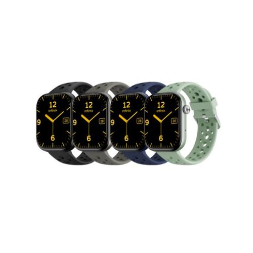 Infinix XWatch H4 (model number XW4L) features a 2.04-inch full touch HD large screen, clear Bluetooth calling, and over 100 customizable watch faces. It also includes pro-level workout and health