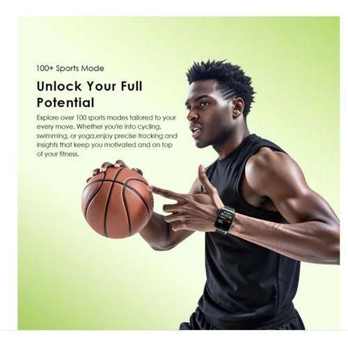 Oraimo Watch Nova N OSW-813N 2.04” Amoled Curved Glass Smart Watch can withstand power for a long period of time upto 2 weeks standby