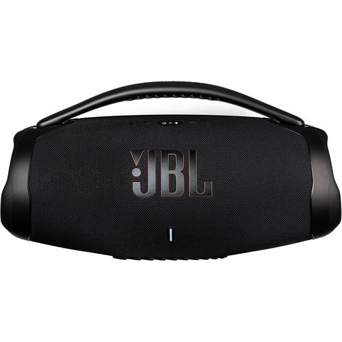 JBLBoombox 3 WiFi Portable Bluetooth Speaker (Black) Party Ready Outdoor Sound IP67 Waterproof Multi Room Wi Fi & True Wireless Stereo USB C Cable Microfiber Cloth