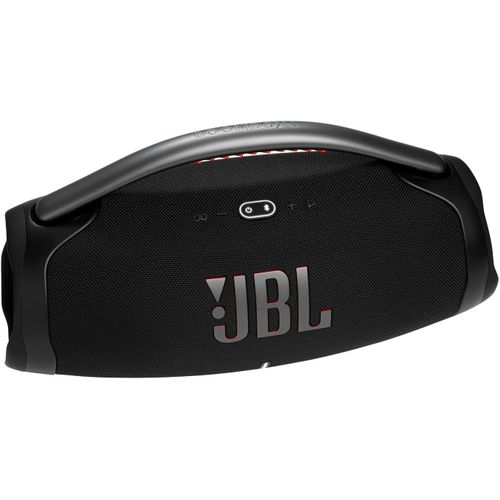JBLBoombox 3 WiFi Portable Bluetooth Speaker (Black) Party Ready Outdoor Sound IP67 Waterproof Multi Room Wi Fi & True Wireless Stereo USB C Cable Microfiber Cloth