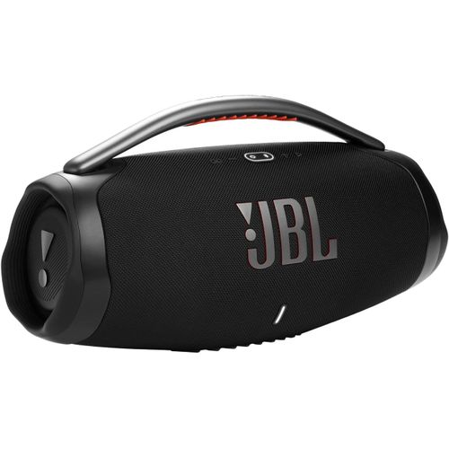 JBLBoombox 3 WiFi Portable Bluetooth Speaker (Black) Party Ready Outdoor Sound IP67 Waterproof Multi Room Wi Fi & True Wireless Stereo USB C Cable Microfiber Cloth