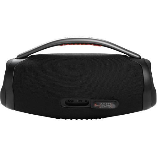 JBLBoombox 3 WiFi Portable Bluetooth Speaker (Black) Party Ready Outdoor Sound IP67 Waterproof Multi Room Wi Fi & True Wireless Stereo USB C Cable Microfiber Cloth