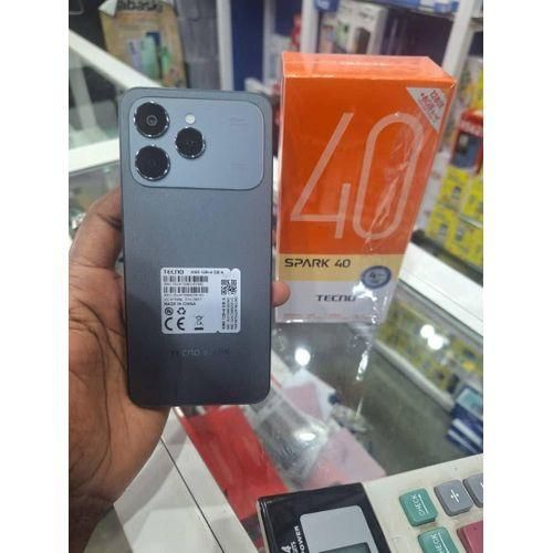 Tecno Spark 40 128GB + 8GB(4+4GB EXTENDED) 6.67'' Hole Screen Camera 50MP Main Camera 8MP Front Camera 45W Super Charging 5200mAh BatterySide Fingerprint Free call without signal smartphone