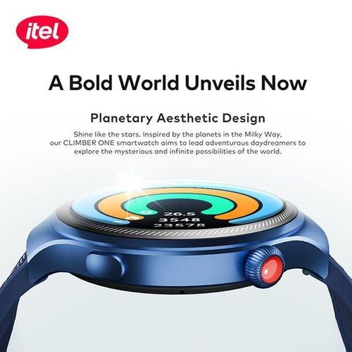 Itel Smart Watch Edge R1 Pro O43, 1.43"AMOLED, IP68 Fast Charging, 300mAh.manages all calls and notifications . has a clear BT call . can withstand power for a long period of time upto 30 days