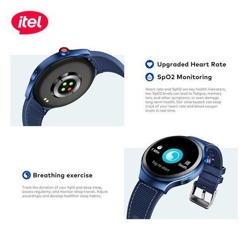 Itel Smart Watch Edge R1 Pro O43, 1.43"AMOLED, IP68 Fast Charging, 300mAh.manages all calls and notifications . has a clear BT call . can withstand power for a long period of time upto 30 days